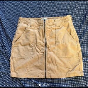 Hollister Ultra High Rise Khaki Skirt